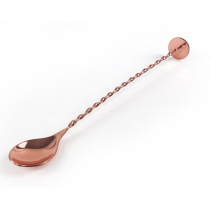 Copper Plated Cocktail Spoon with Masher
