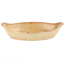 Rustico Flame Oval Eared Dishes 11inch / 28cm 