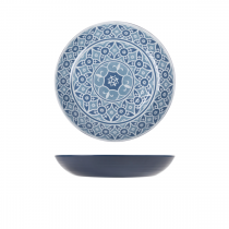 Blue Marrakesh Melamine Bowl 28 x 4.5cm