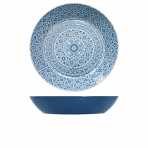 Blue Marrakesh Melamine Bowl 42.5 x 8cm
