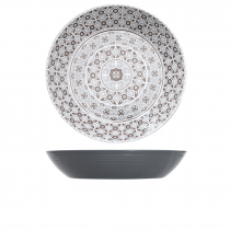 Grey Marrakesh Melamine Bowl 42.5 x 8cm
