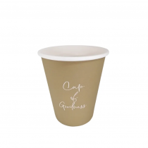 Signature Oatmeal Disposable Single Wall Hot Drink Cup 8oz 