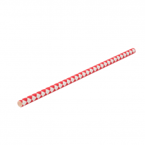 Chequered Paper Straws Red 8inch