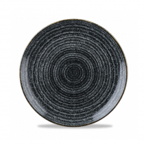 Churchill Studio Prints Homespun Coupe Plate Charcoal Black 21.7cm