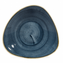 Churchill Stonecast Blueberry Triangle Shallow Bowl 27.2 x 26.7cm