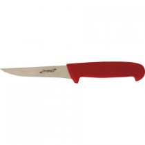 Genware Colour Coded Rigid Boning Knife Red 5inch