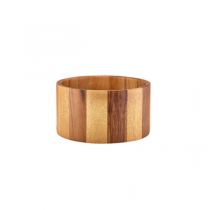 GenWare Acacia Wood Straight Sided Bowl 22.5 x 12cm