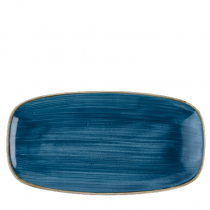 Churchill Stonecast Java Blue Chefs Oblong Plate 11.75 x 6inch / 29.8 x 15.3cm