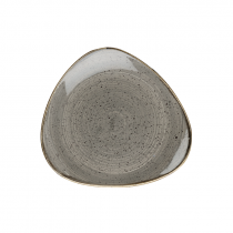 Churchill Stonecast Peppercorn Grey Triangle Plate 22.9cm