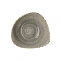 Churchill Stonecast Peppercorn Grey Triangle Bowl 18.5cm
