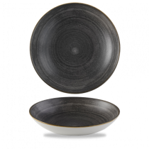 Churchill Stonecast Raw Black Coupe Bowl 24.8cm 