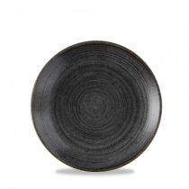 Churchill Stonecast Raw Black Coupe Plate 16.5cm