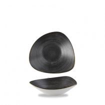 Churchill Stonecast Raw Black Triangle Bowl 23.5cm