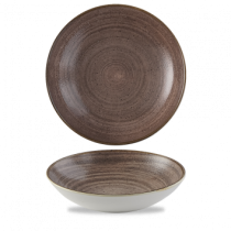Churchill Stonecast Raw Brown Coupe Bowl 24.8cm -