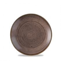 Churchill Stonecast Raw Brown Coupe Plate 16.5cm