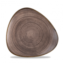 Churchill Stonecast Raw Brown Triangle Plate 22.9cm