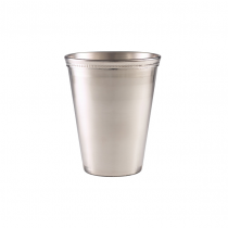  Genware Beaded Stainless Steel Serving Cup 38cl/13.4oz