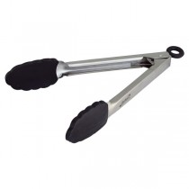 Stainless Steel Locking Tongs with Silicone Tip 23cm 