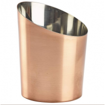 Angled Copper Plated Serving Cup 9.5cm 