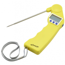 Genware Yellow Folding Probe Pocket Thermometer 
