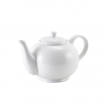Genware Porcelain Teapot with Infuser 45cl / 15.75oz