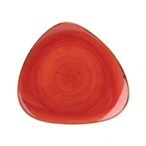 Churchill Stonecast Berry Red Triangle Plate 22.9cm