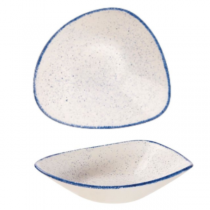 Churchill Stonecast Hints Indigo Blue Triangle Bowl 23.5cm