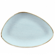 Churchill Stonecast Duck Egg Blue Triangle Plate 30.4 x 20.5cm 