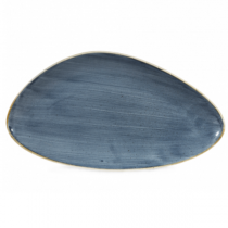 Churchill Stonecast Blueberry Triangle Plate 35.5 x 18.8cm 