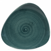 Churchill Stonecast Patina Rustic Teal Triangle Plate 22.9cm