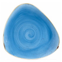 Churchill Stonecast Cornflower Blue Triangle Plate 22.9cm
