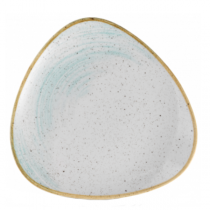 Churchill Stonecast Accents Duck Egg Blue Triangle Plate 22.90cm
