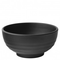 Spirit Melamine Footed Bowls Black 6.5inch / 16.5cm