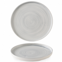 Churchill Stonecast Canvas Grey Walled Plate 26cm