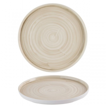 Churchill Stonecast Canvas Natural Walled Plate 26cm 