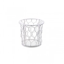 White Wire Baskets 12cm 