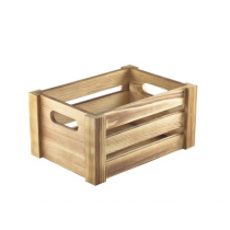Wooden Crate Rustic Finish  22.8 x 16.5 x 11cm