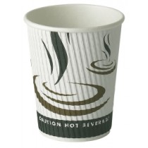 Weave Wrap Ripple Disposable Paper Coffee Cup 8oz / 227ml