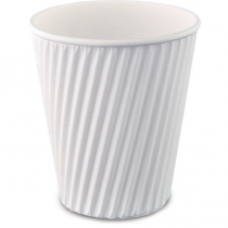 White Disposable Ripple Cup 12oz 
