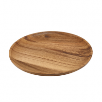 Genware Acacia Wood Serving Plate 24cm