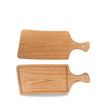 Art de Cuisine Rustic Oak Rectangular Handled Board 