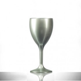 Elite Premium Polycarbonate Wine Glasses Silver 9oz / 255ml
