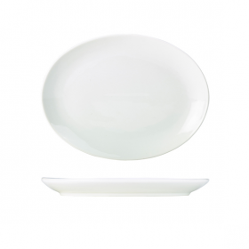 Genware Porcelain Oval Plates 31cm   