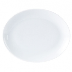Porcelite White Oval Plate 15.75inch / 40cm   