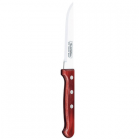 Tramontina Polywood Steak Knife Smooth Blade Red 24cm