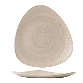 Churchill Stonecast Nutmeg Cream Triangle Plate 22.9cm