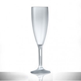 Elite Premium Polycarbonate Frosted Champagne Flutes 6.6oz / 187ml 