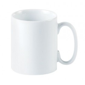 **Porcelite White Straight Sided Mug 12oz / 34cl** 