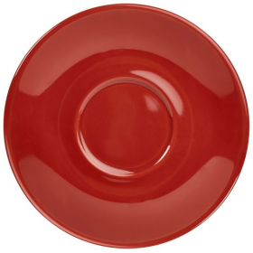 Genware Porcelain Red Saucer 4.75inch / 12cm