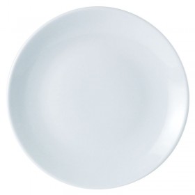 Porcelite White Coupe Plate 8.5inch / 22cm 